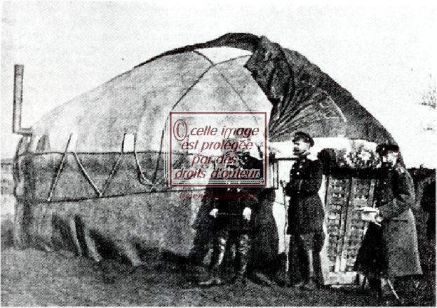 récuperation du ballon la liberte transformé en tente prussienne